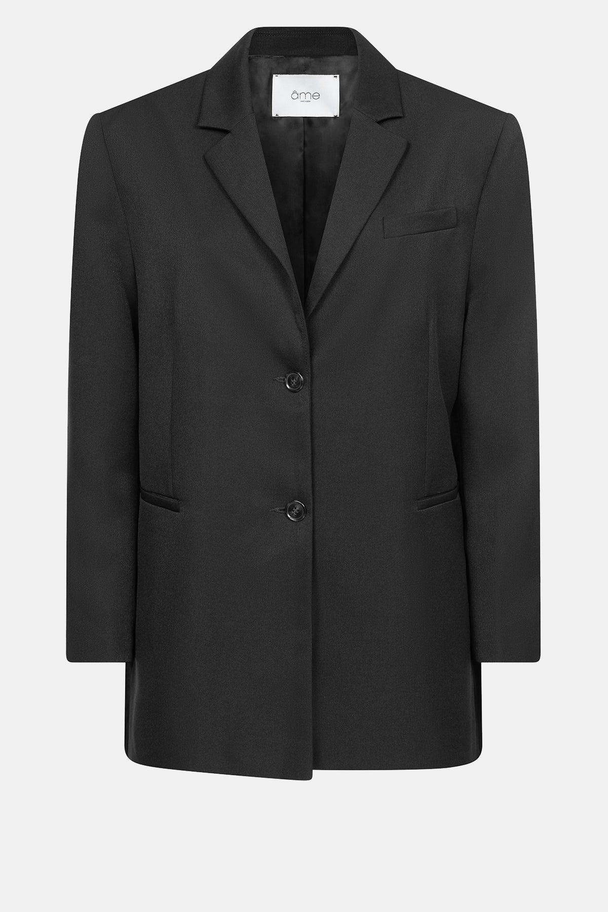 Blazer oversize Julian à boutonnage simple | Noir