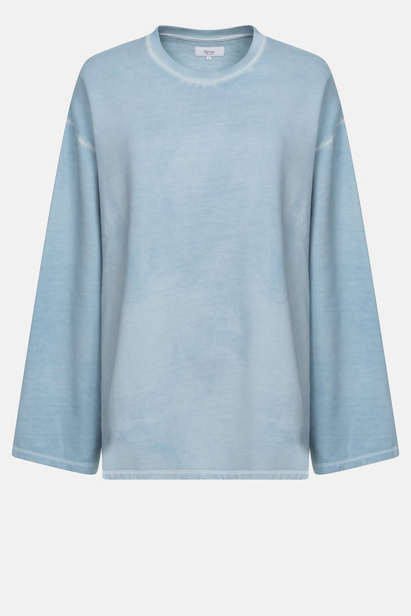Jason Oversized Sweatshirt w/ Side Slits | Baby-Blue
