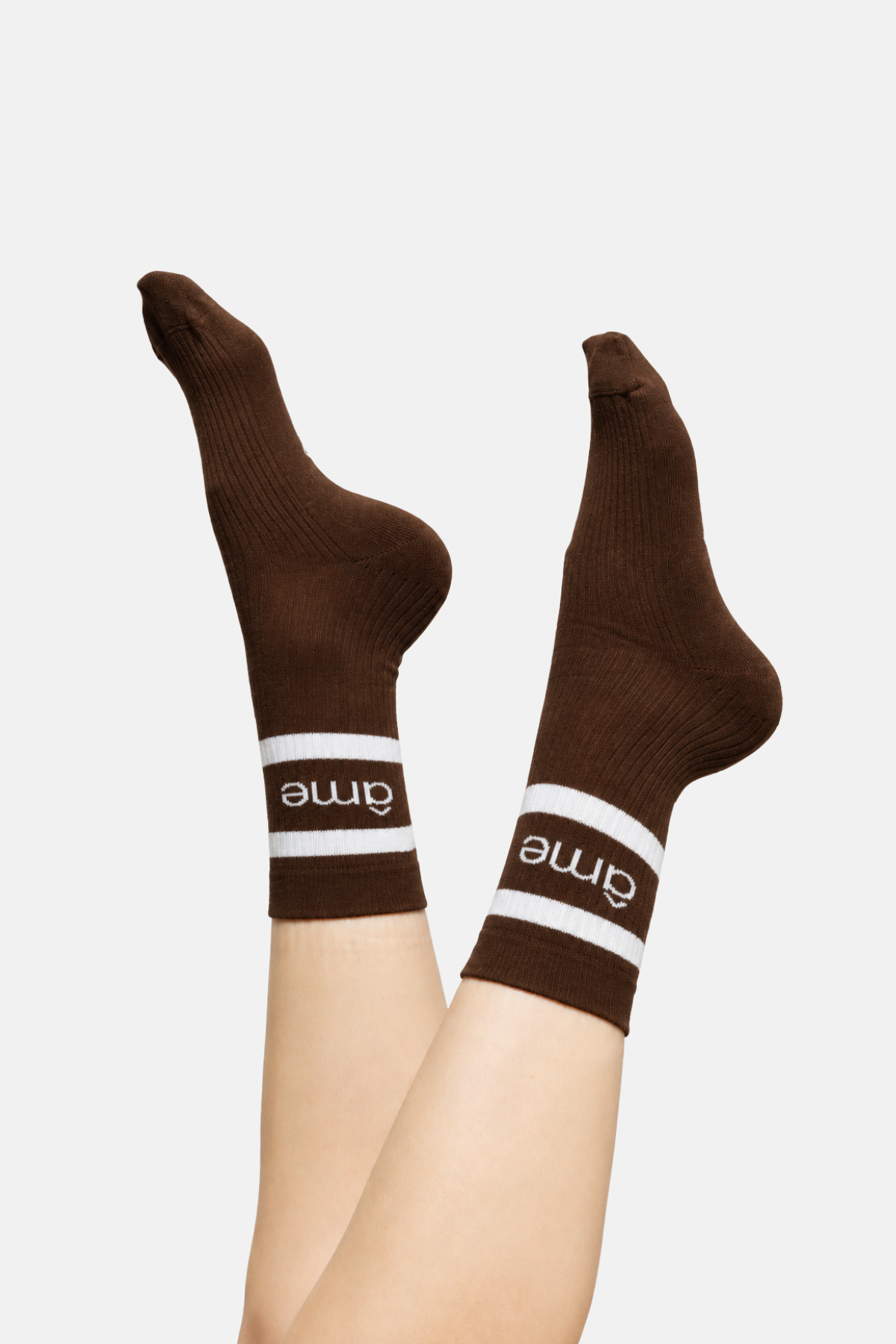 Kanye Socks | Brown & White
