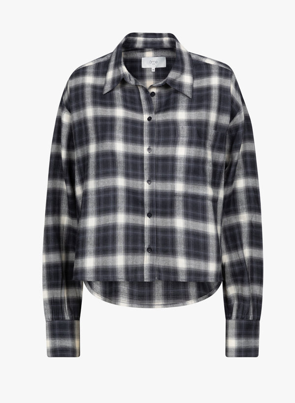 Karlotta Chemise en Flanelle | Noir & Blanc