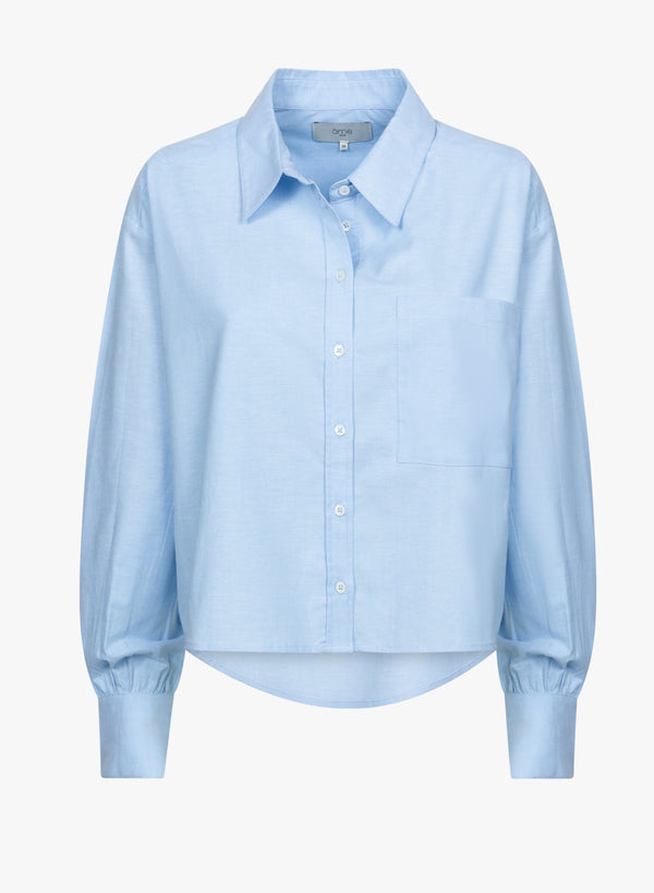 Karlotta Chemise Courte | Bleu Oxford Clair