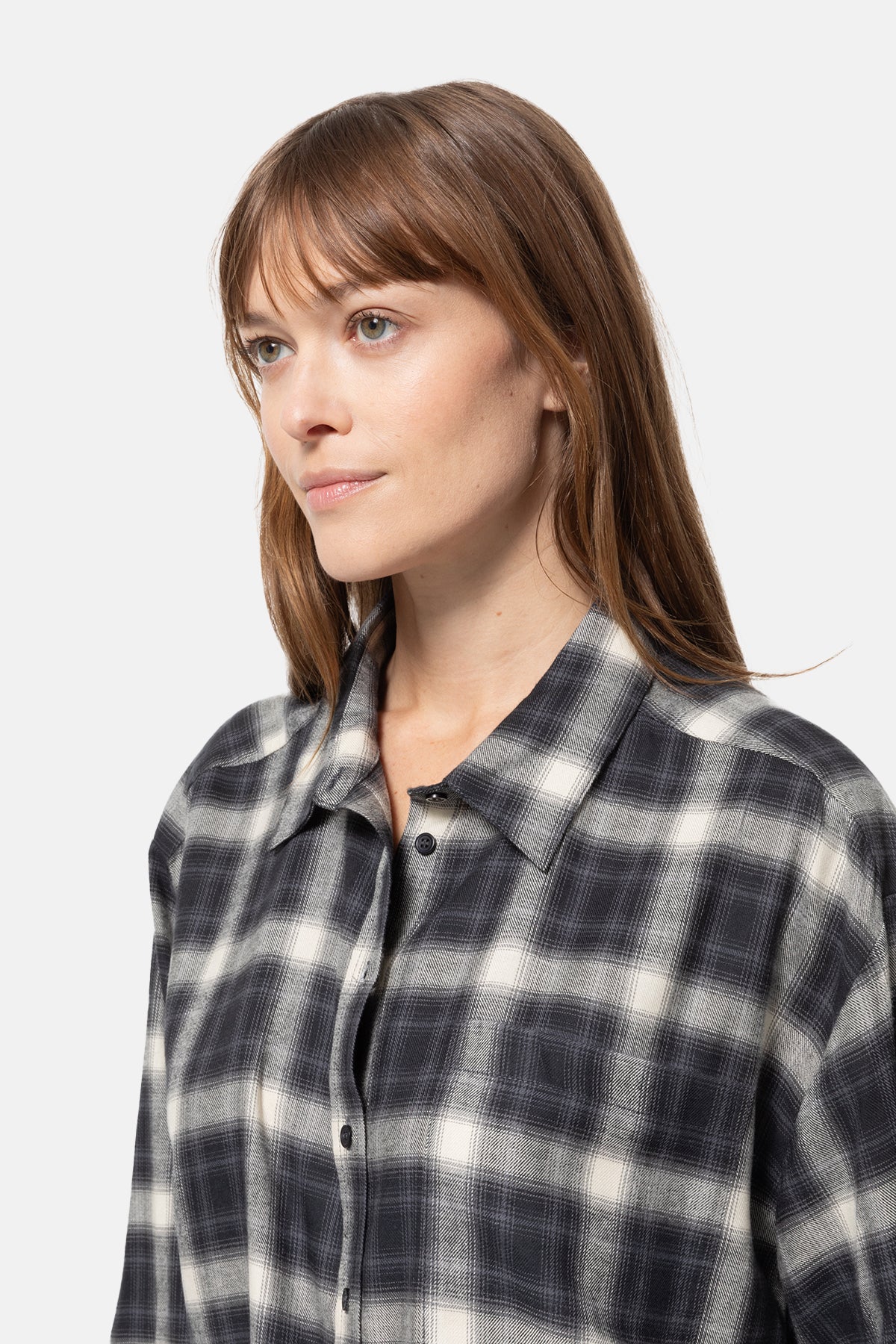 Karlotta Chemise en Flanelle | Noir & Blanc