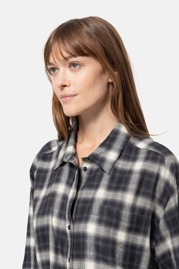 Karlotta Chemise en Flanelle | Noir & Blanc
