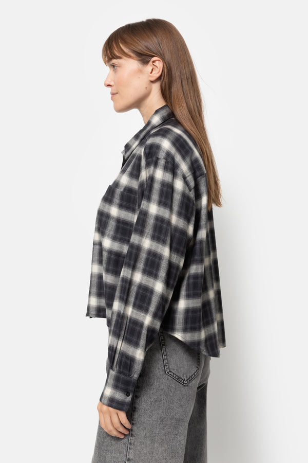 Karlotta Chemise en Flanelle | Noir & Blanc