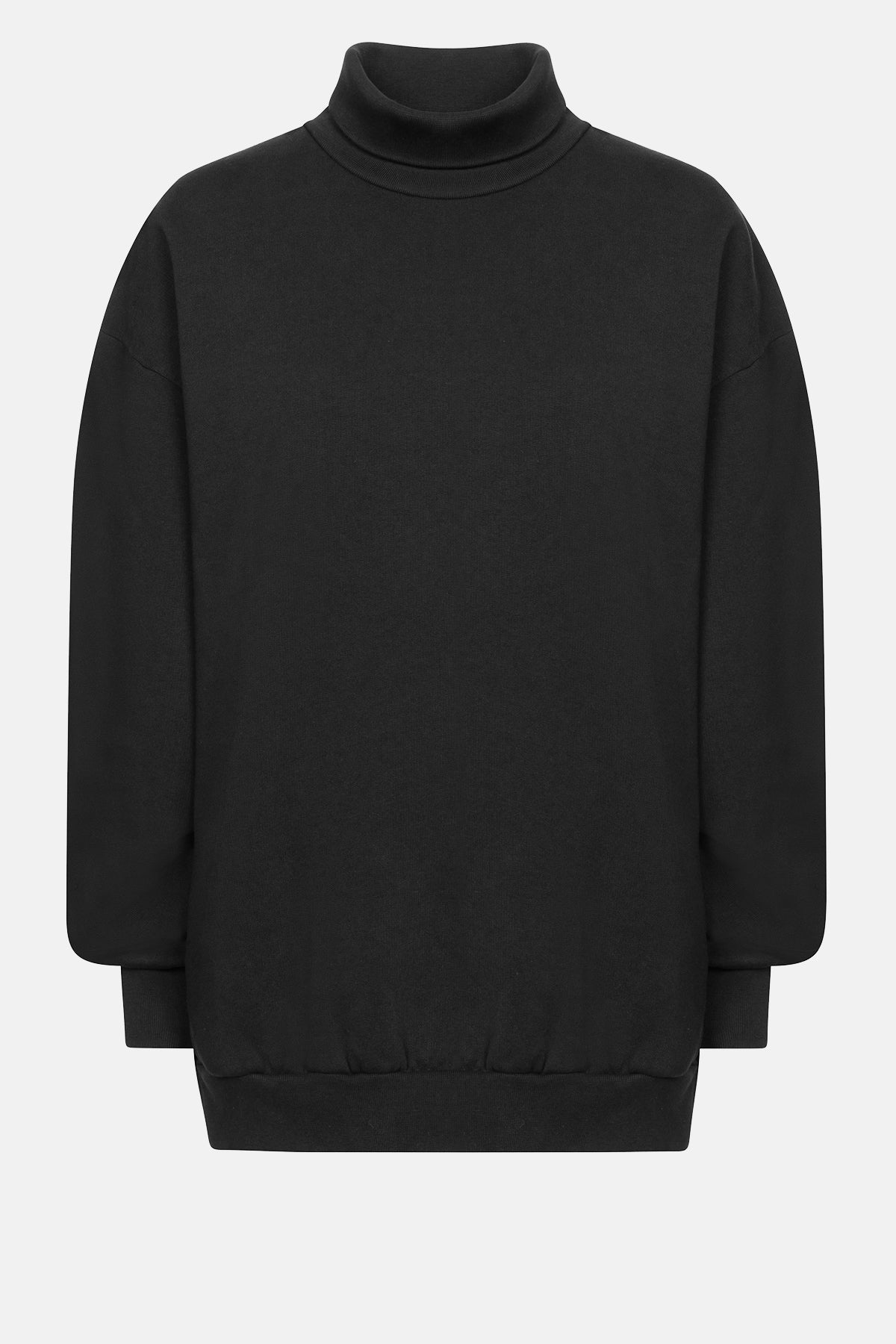 Keep Turtleneck Oversized Sweatshirt | Black