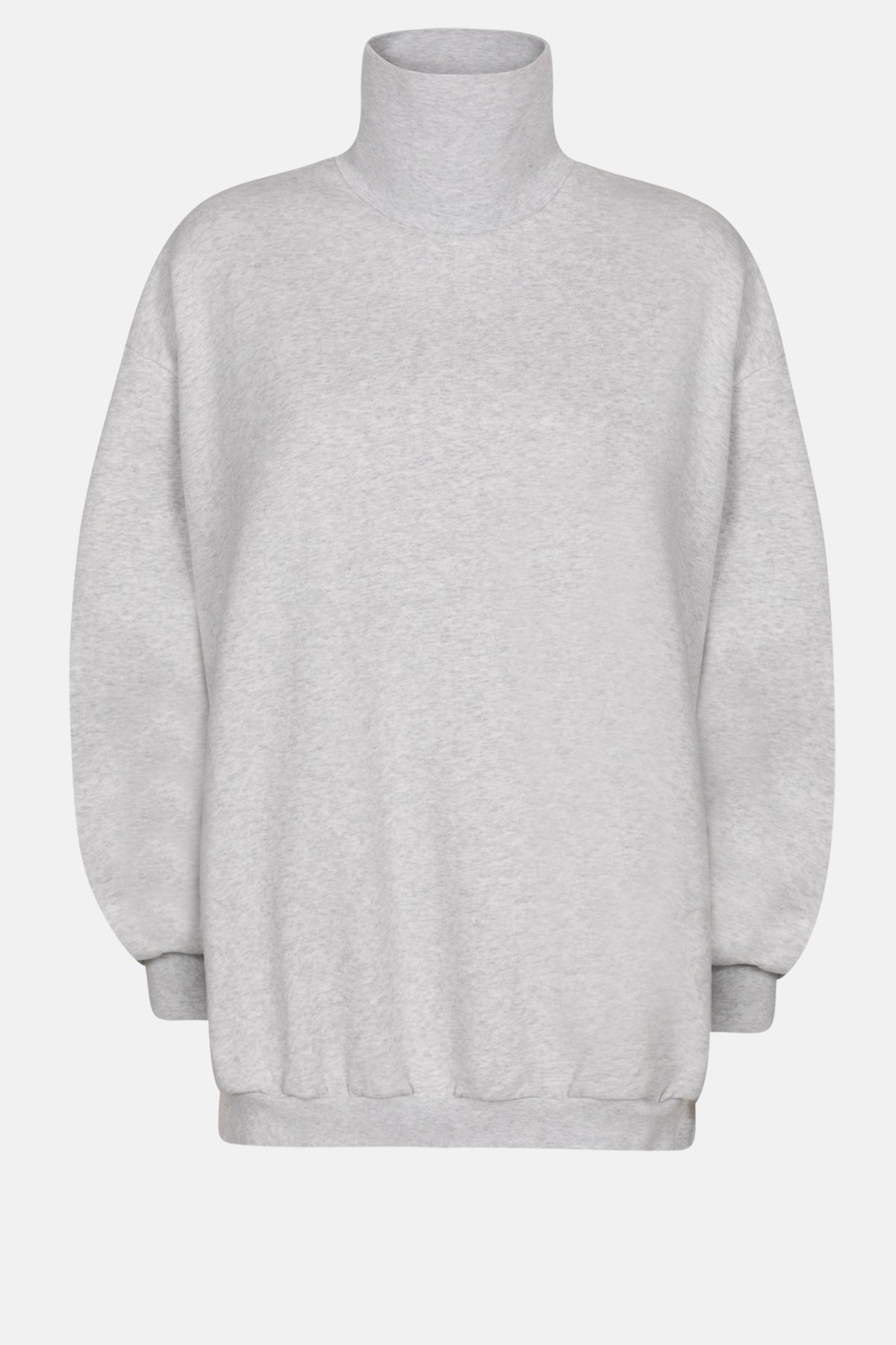 Keep Turtleneck Oversized Sweatshirt | Marled Grey