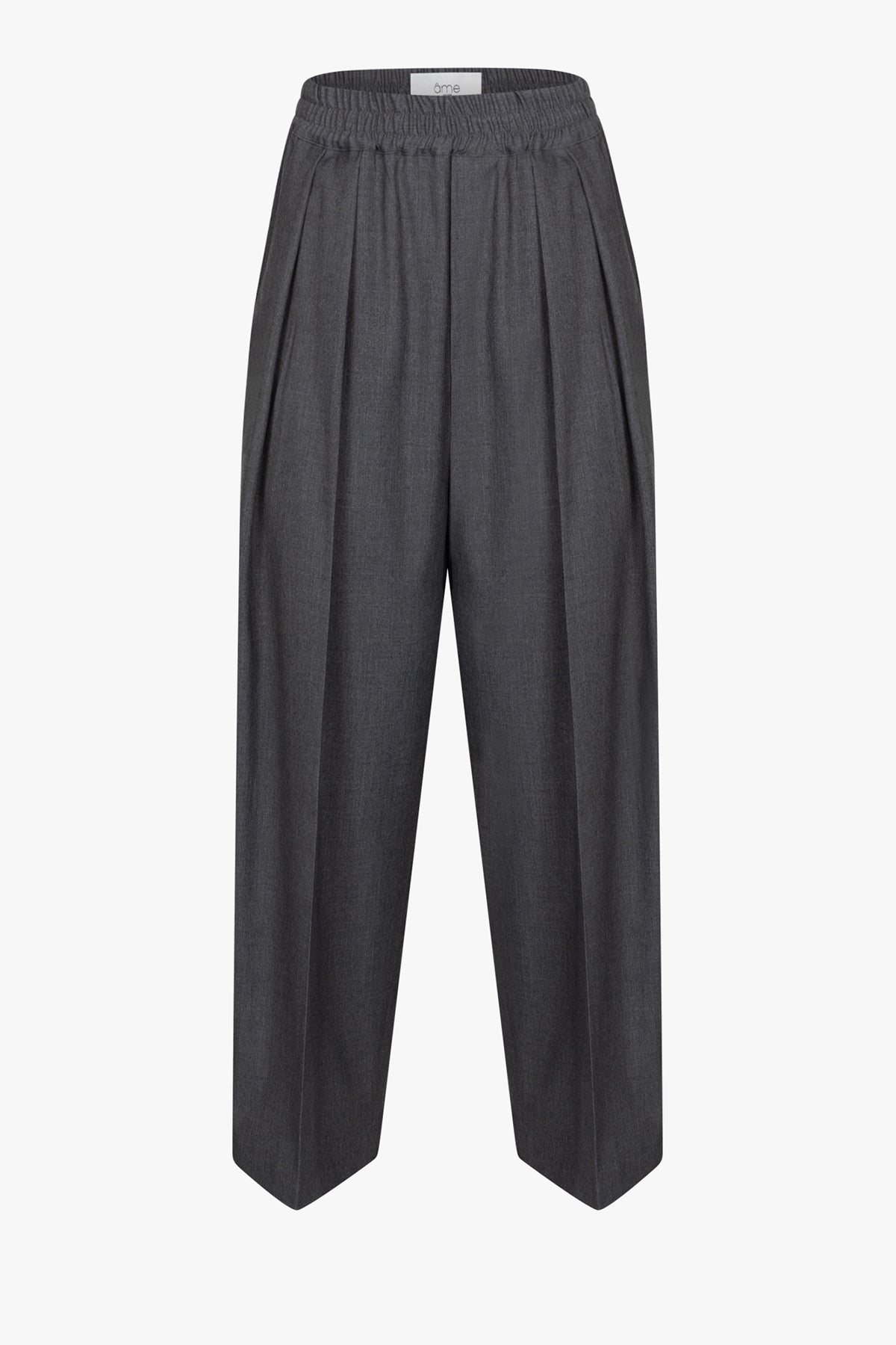 Kick Pleated Pants | Charcoal