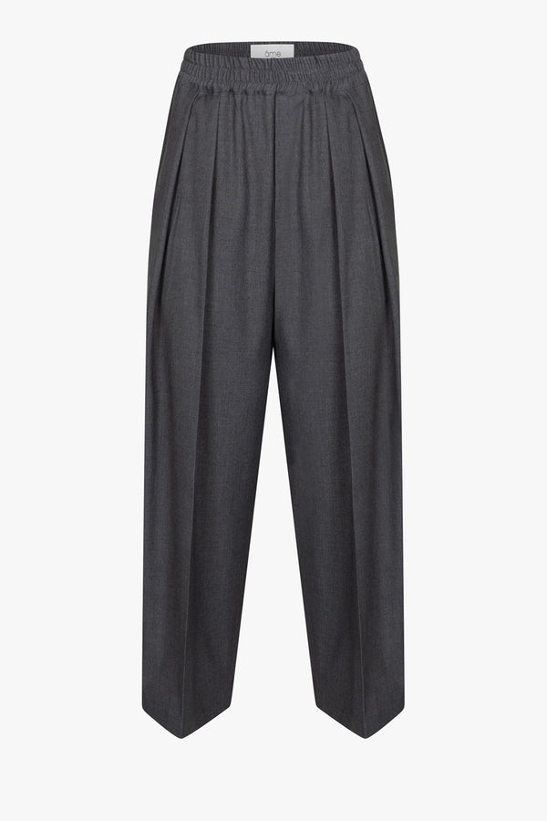 Kick Pleated Pants | Charcoal