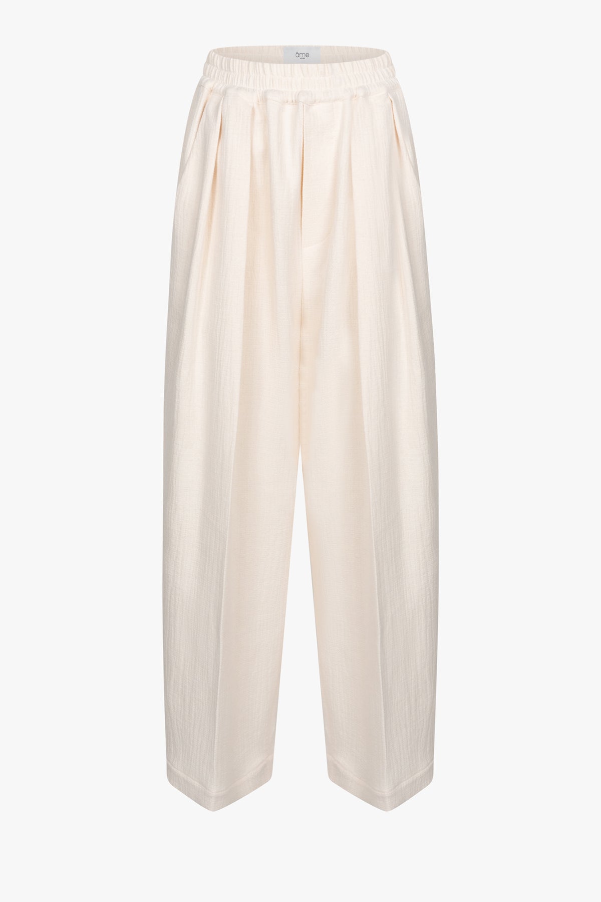 Kick Pleated Pants | Ecru