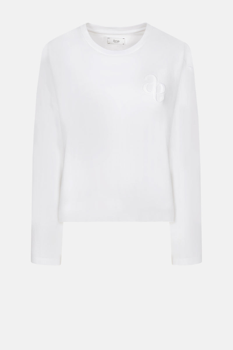 Kid Oversized Longsleeve T-Shirt | White