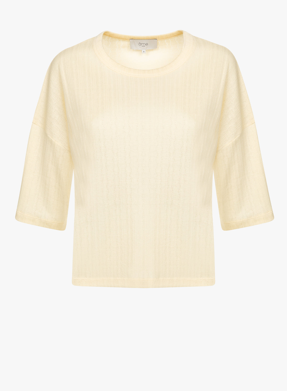 T-Shirt Klaxon | Dentelle Jaune Clair 