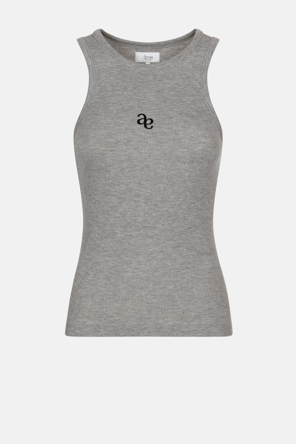 Kraft Ribbed Tank Top | Marled Grey