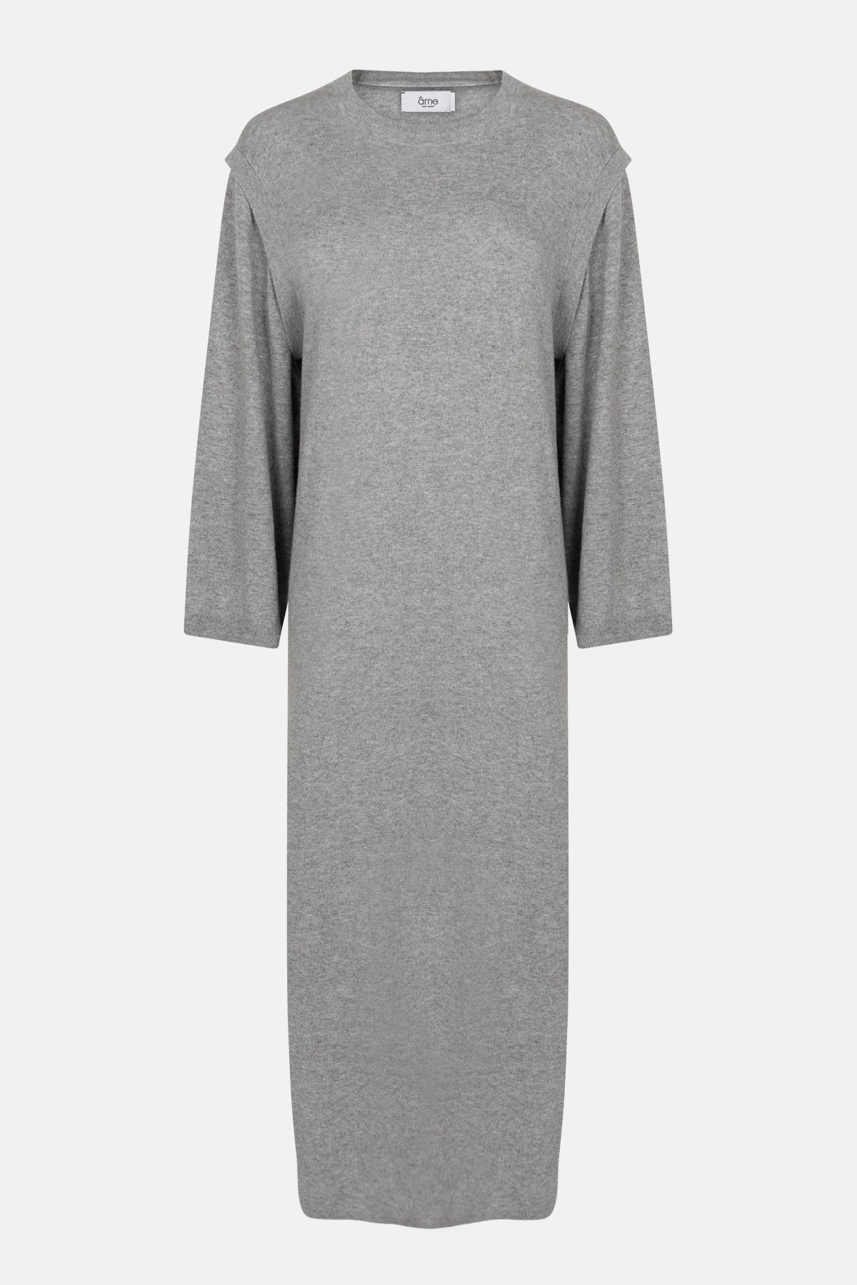 Kurious Knitted Dress | Marled Grey