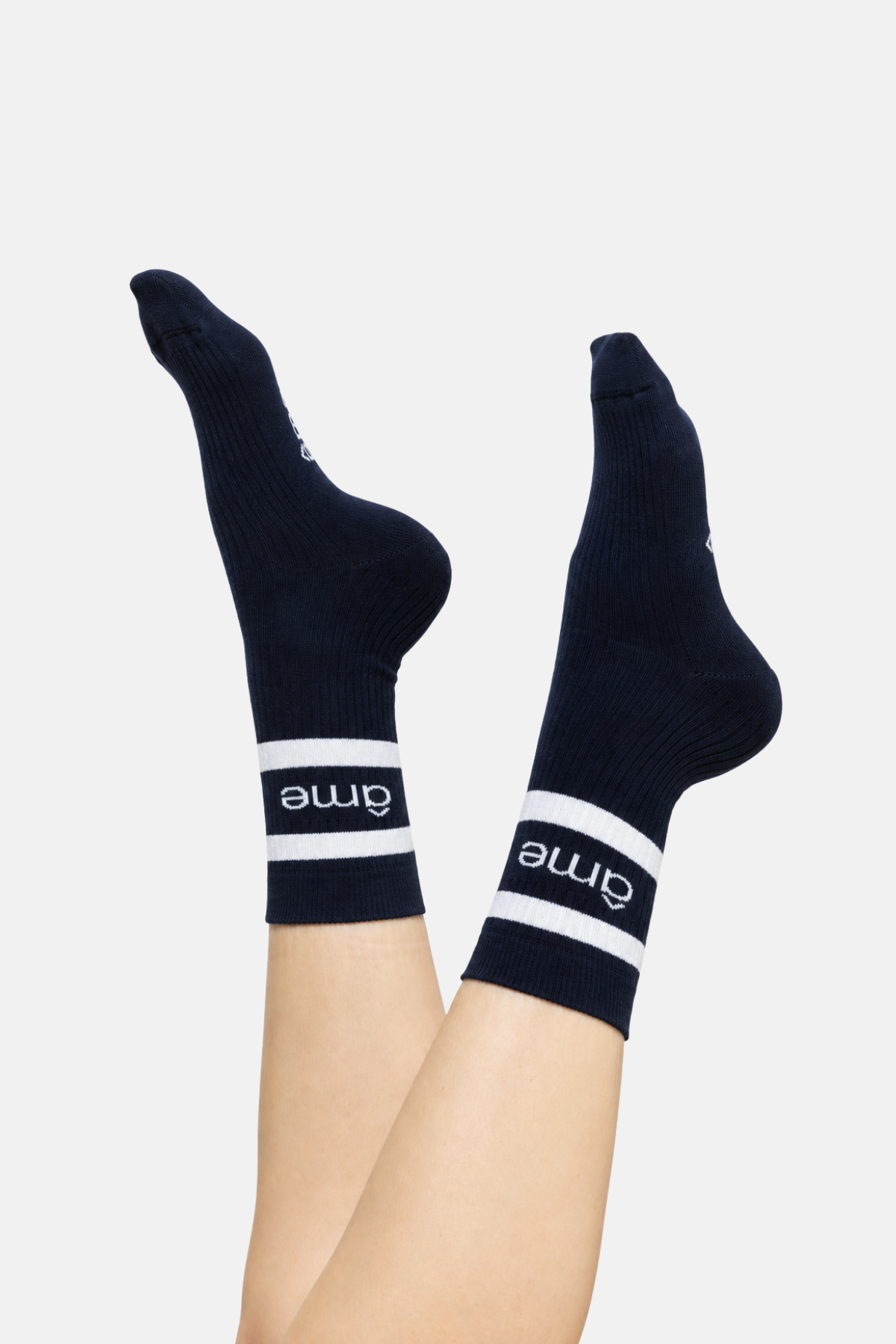 Kanye Socks | Navy & White