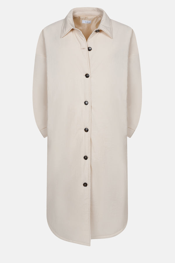 Lalee Long Duffel Coat | Off White