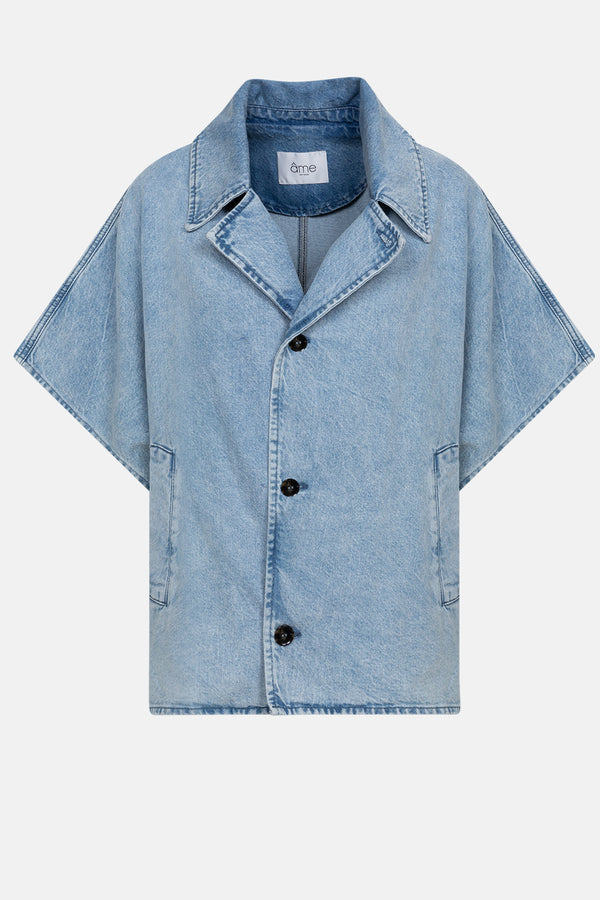 Lauren Denim Trench | Light-Blue Denim