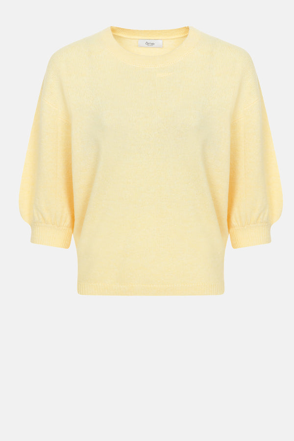 Laurent Wool Sweater | Yellow