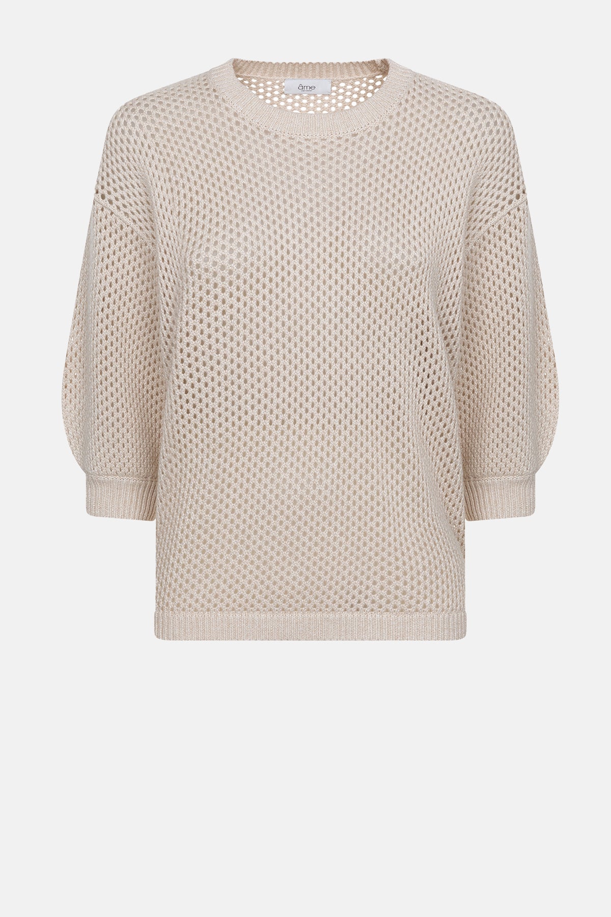 Laurent Crochet Sweater | Beige