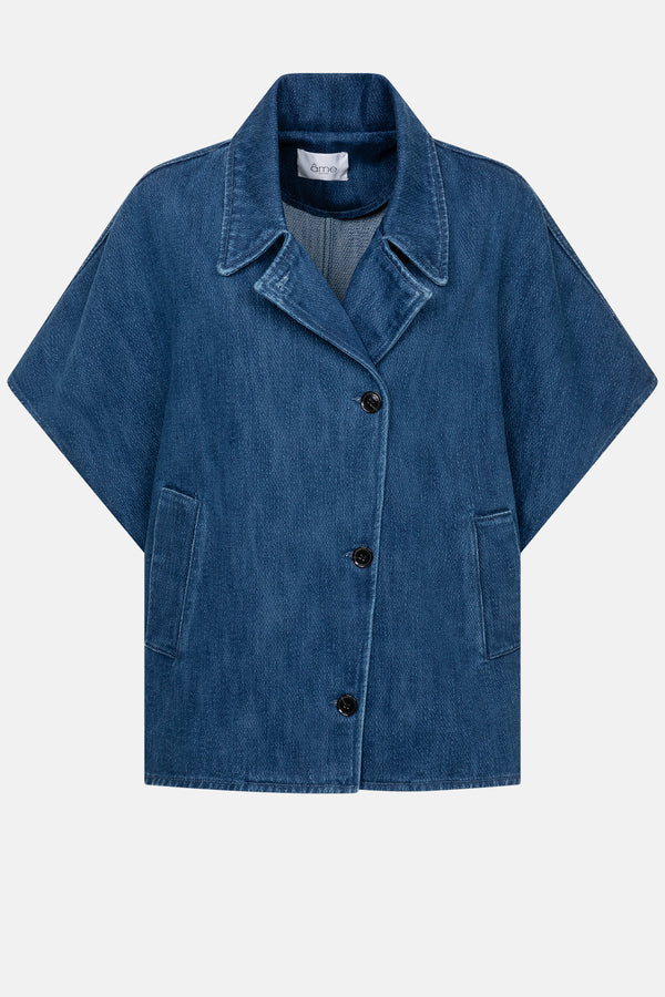 Lauren Denim Trench | Bleu Foncé