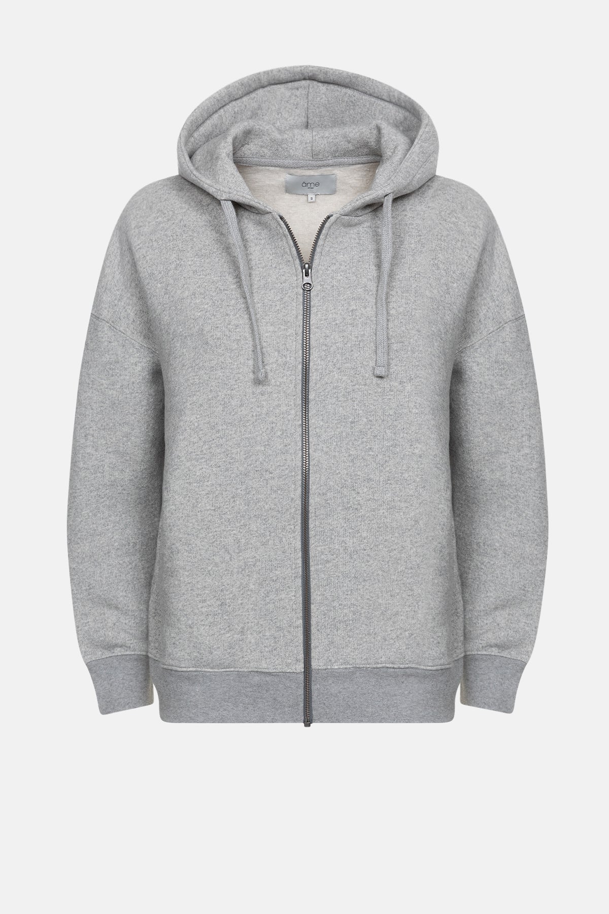 Lenon Hoodie With Zipper | Marled Grey