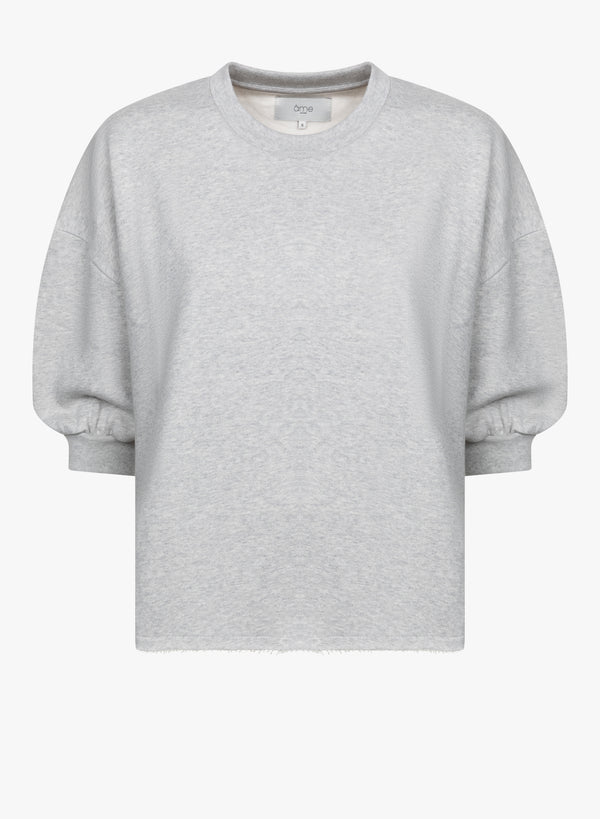 Liv Sweatshirt 3/4 Sleeves | Marled Grey