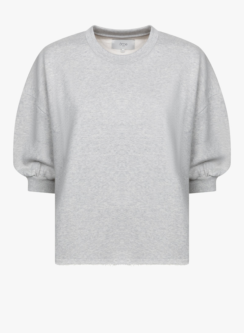 Liv Sweatshirt 3/4 Sleeves | Marled Grey