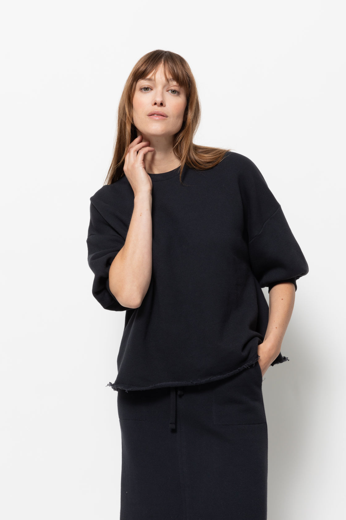 Sweat Liv manches 3/4  | Bleu Marine