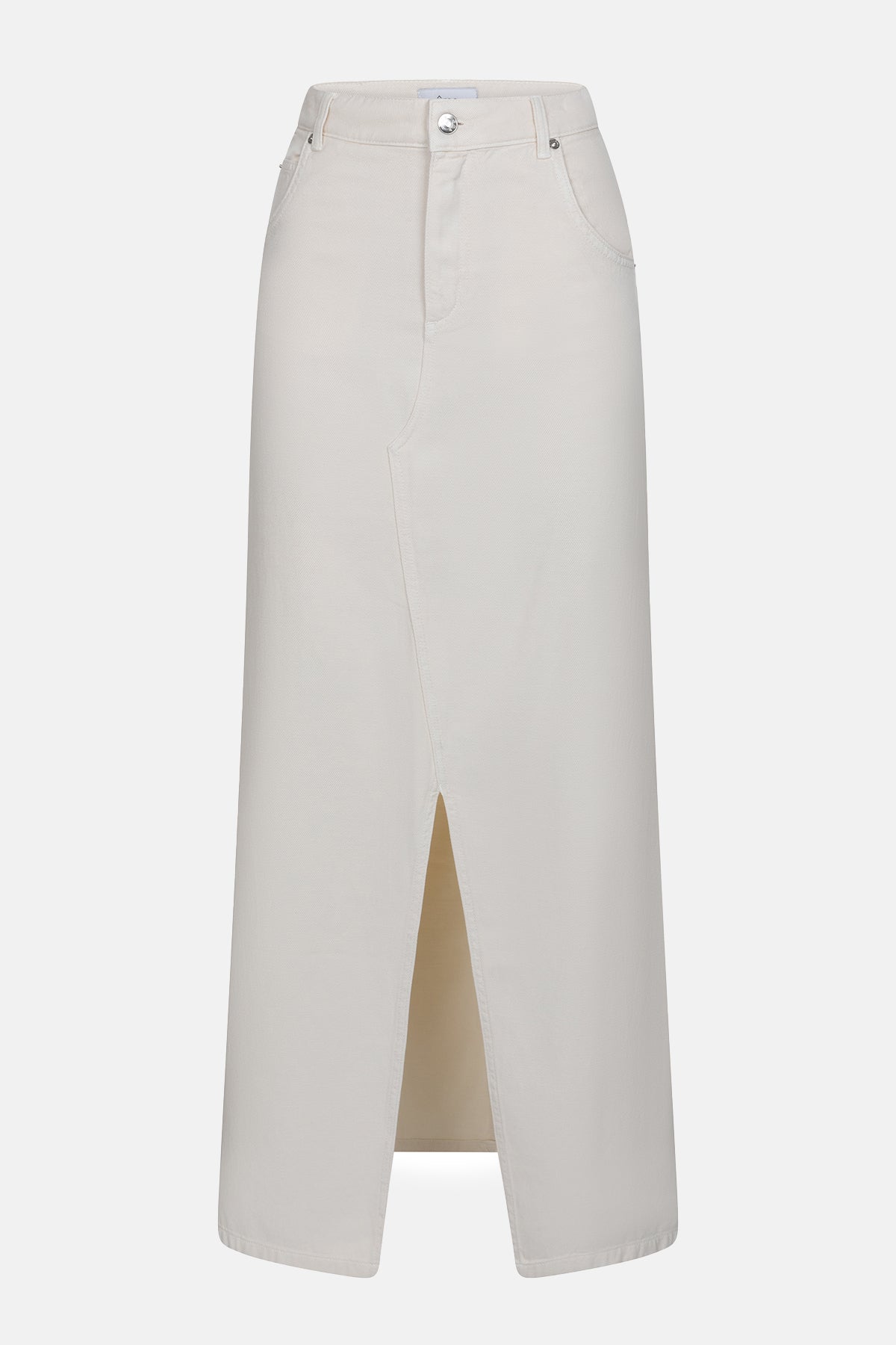 Lolita Long Denim Skirt | Off White Tencel