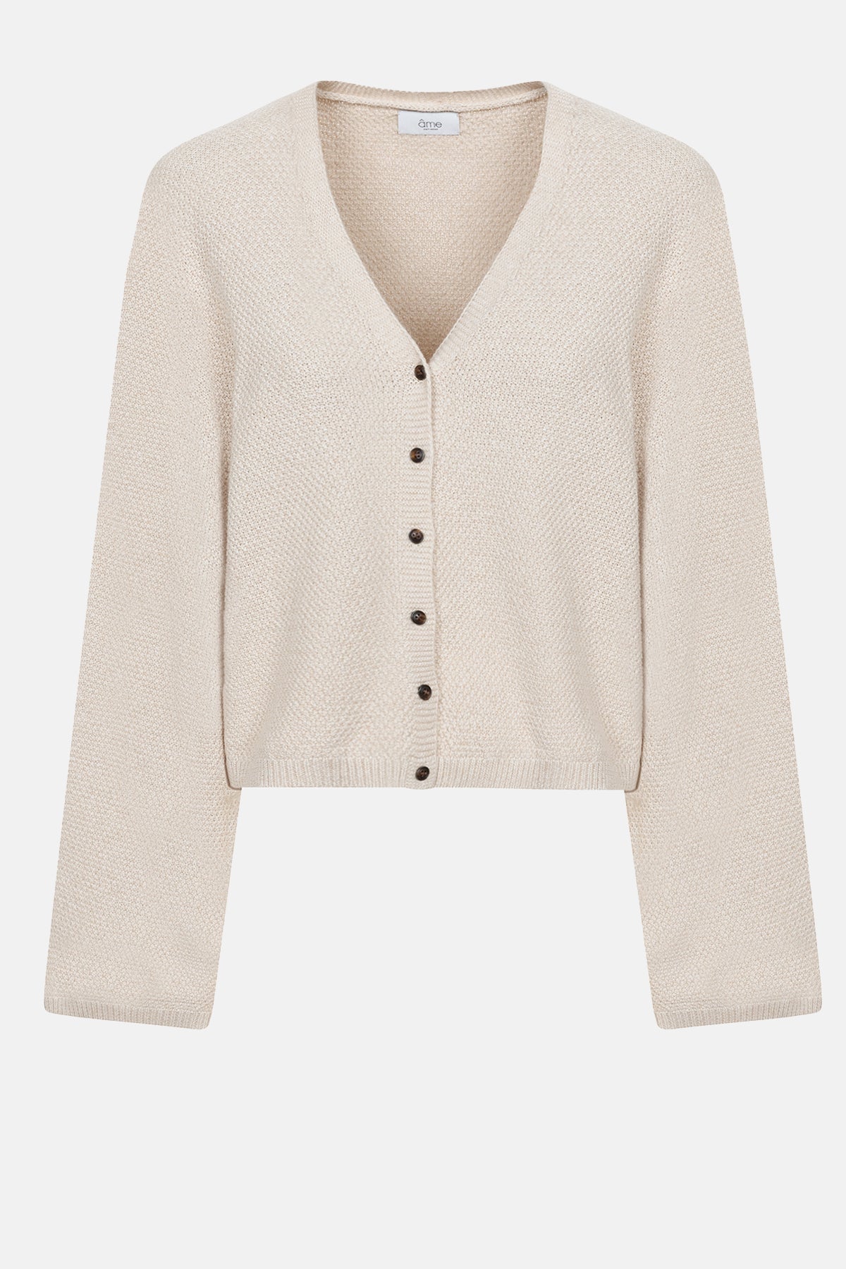 Lolly V-Neck Cardigan | Beige – Âme antwerp