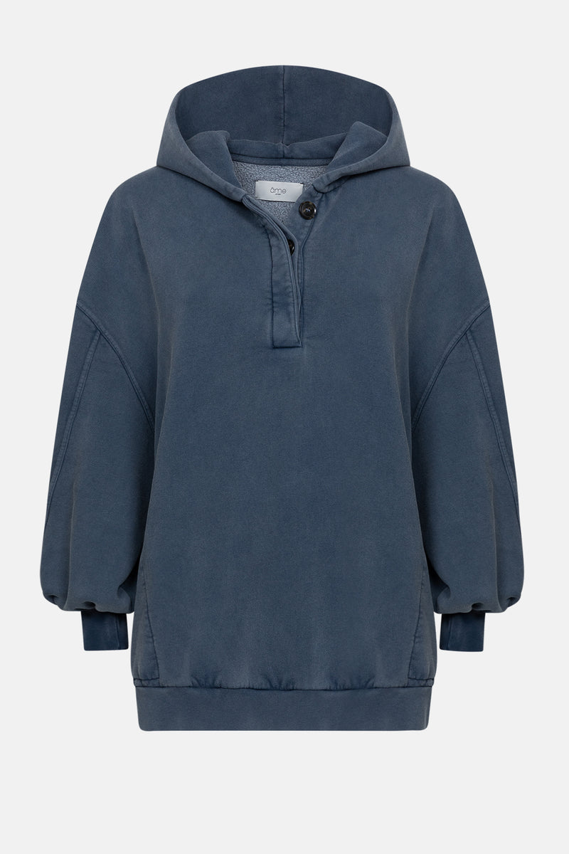  Sweat à capuche oversize Cooper | Gris chiné