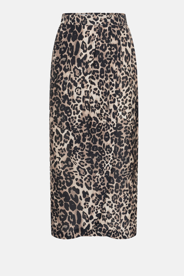 Lys Midi Skirt | Leopard