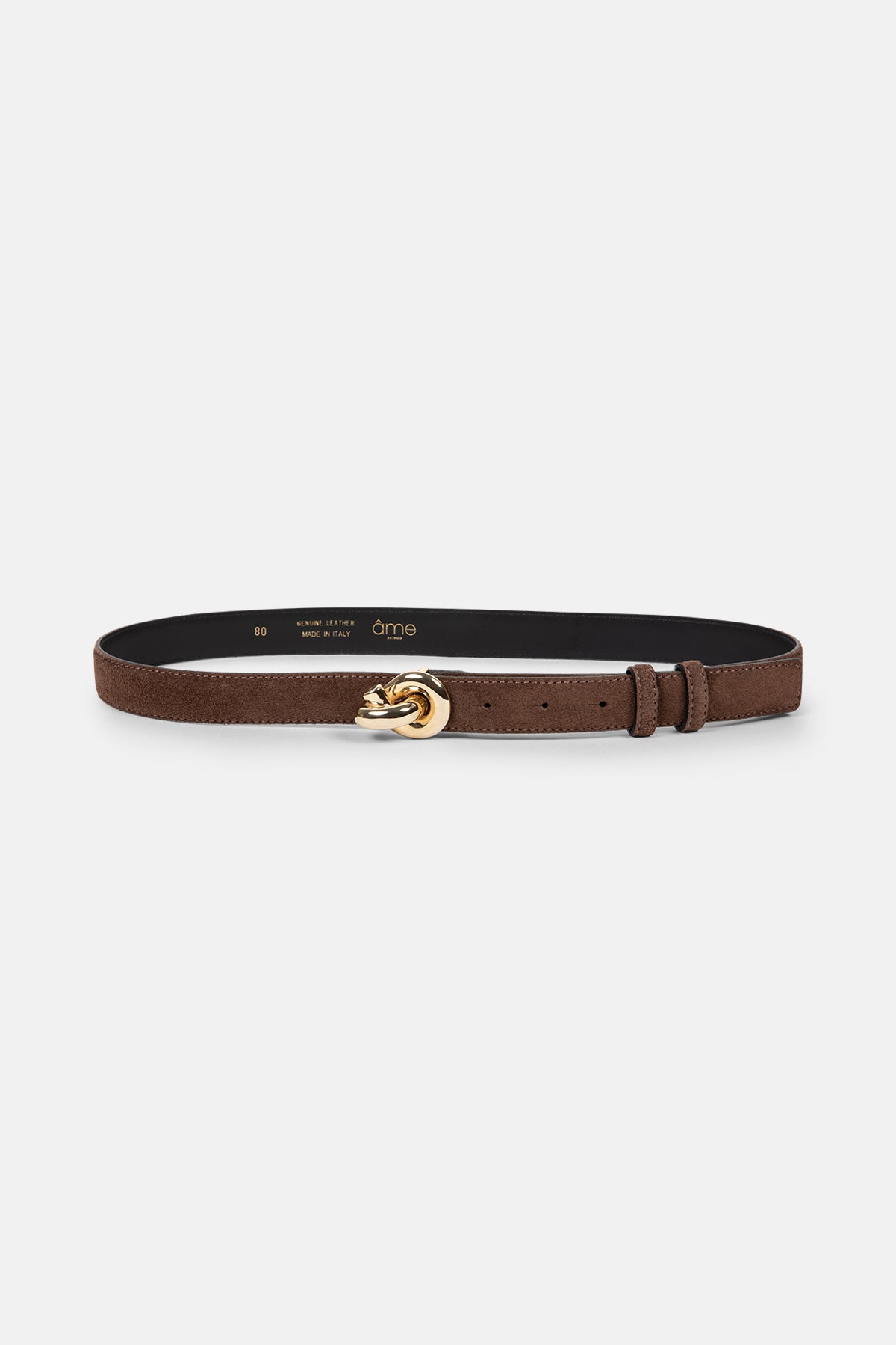 Lively Suede Belt | Brown