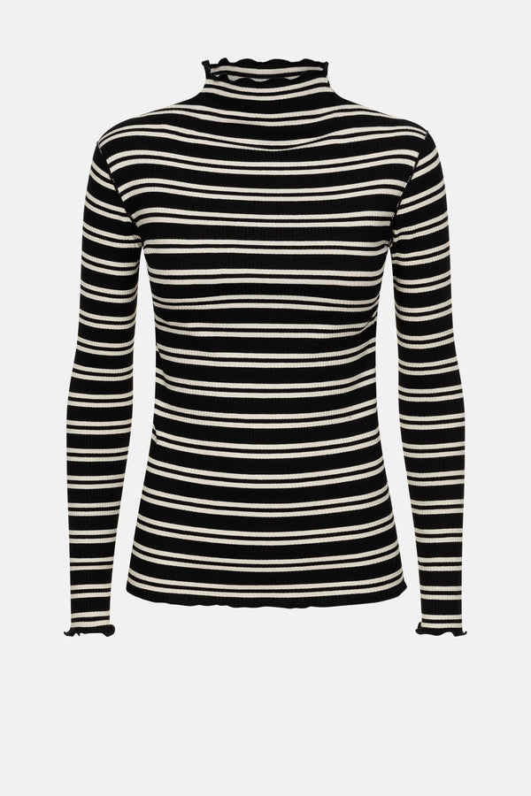 T-shirt à manches longues Malone | Noir & Blanc