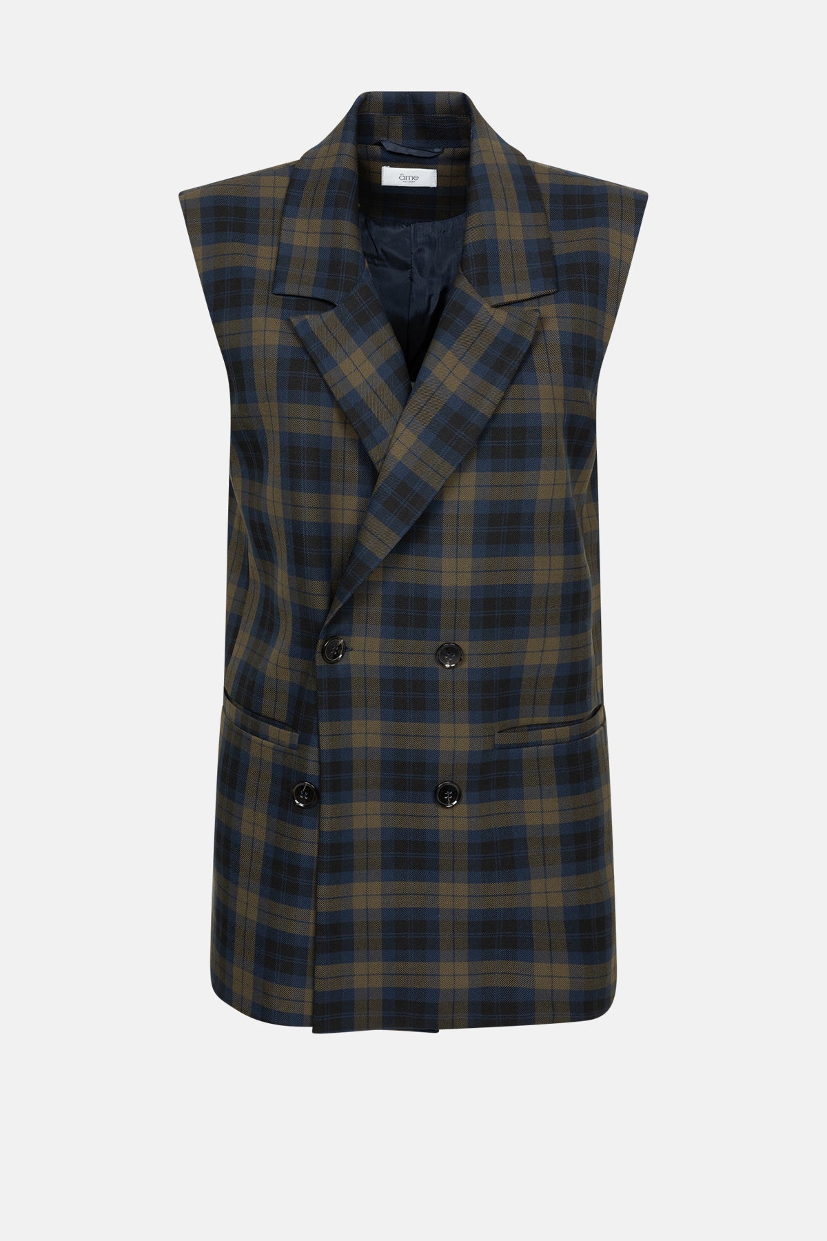 Veste sans manches Marcel | Bleu & Jaune