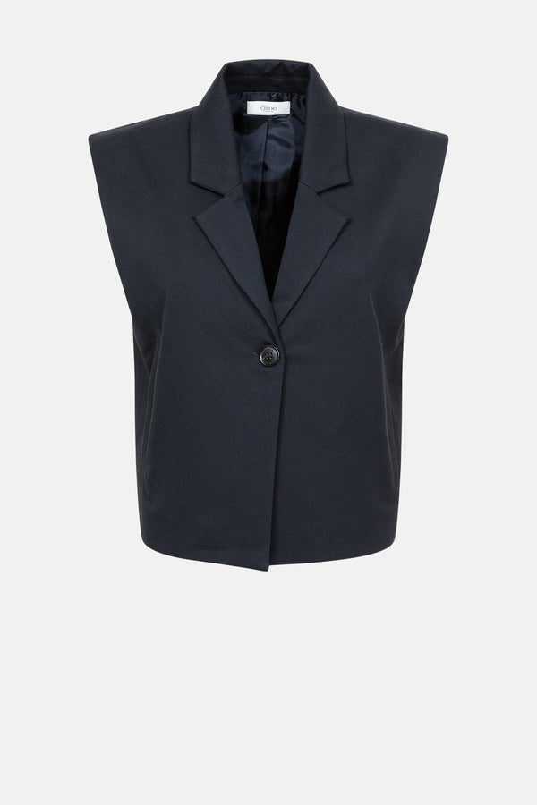 Marie Veste Sans Manches Courte | Bleu