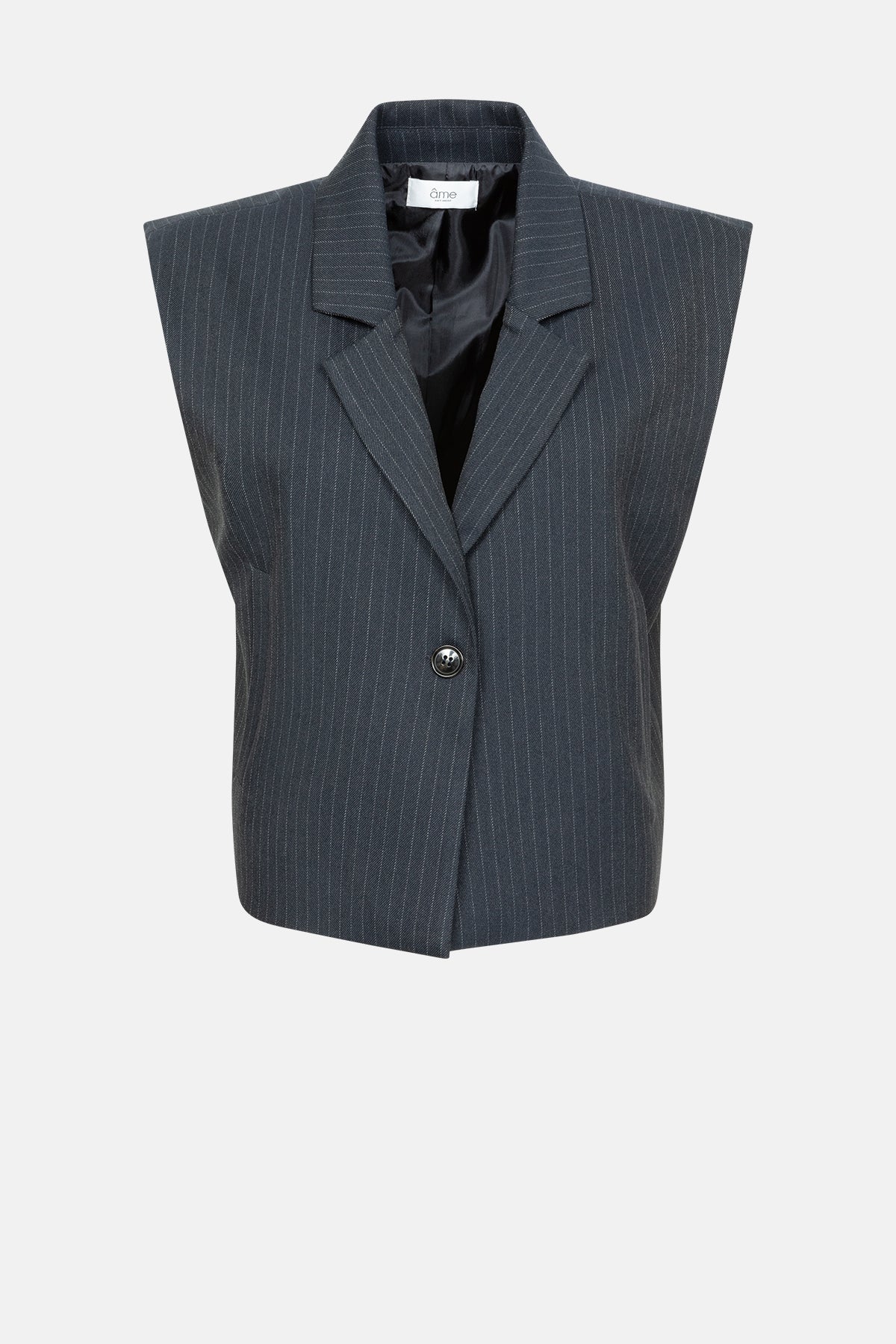 Marie Veste Sans Manches Courte | Gris