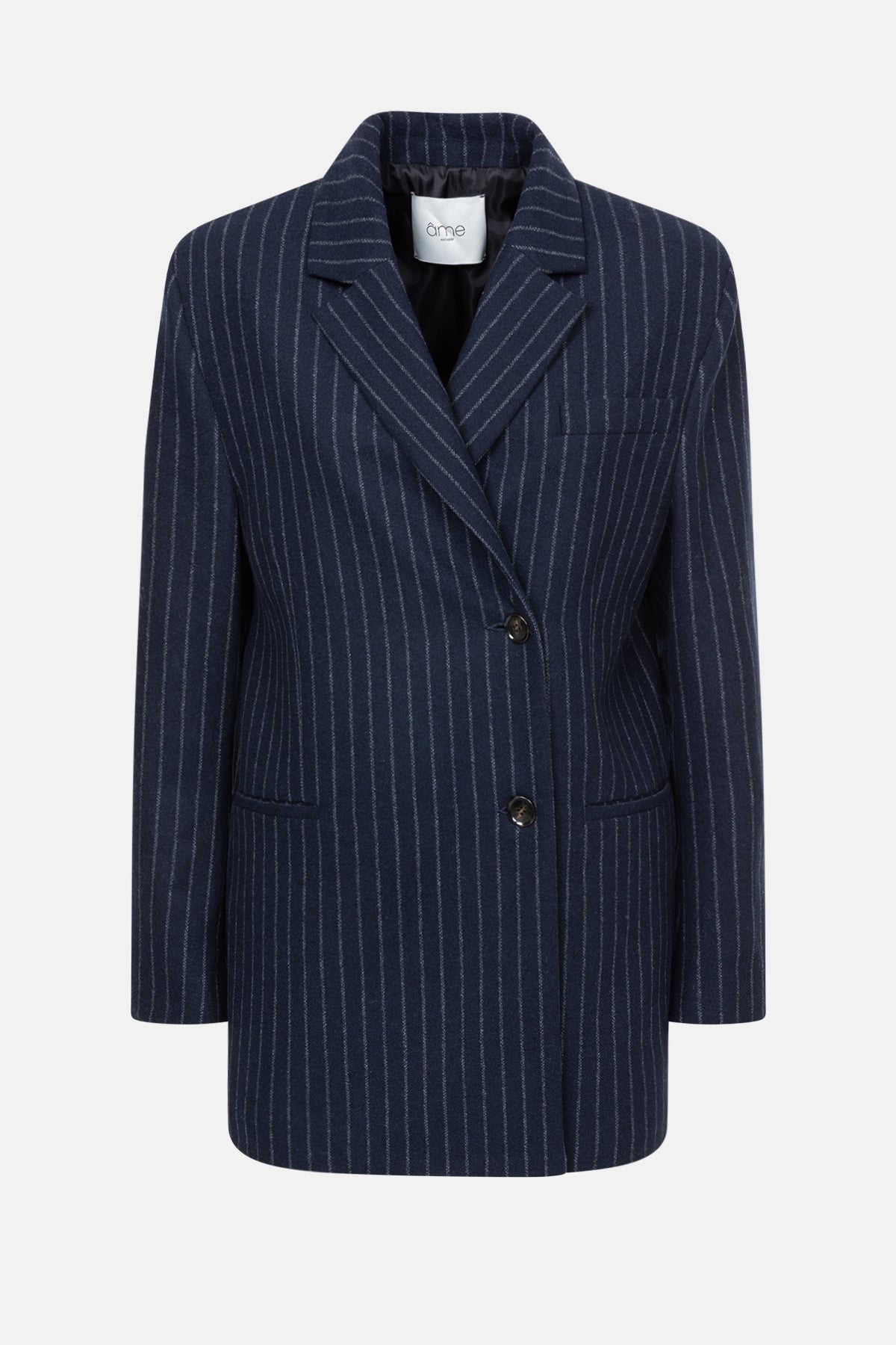Blazer Matthew à dos ouvert | Bleu rayures