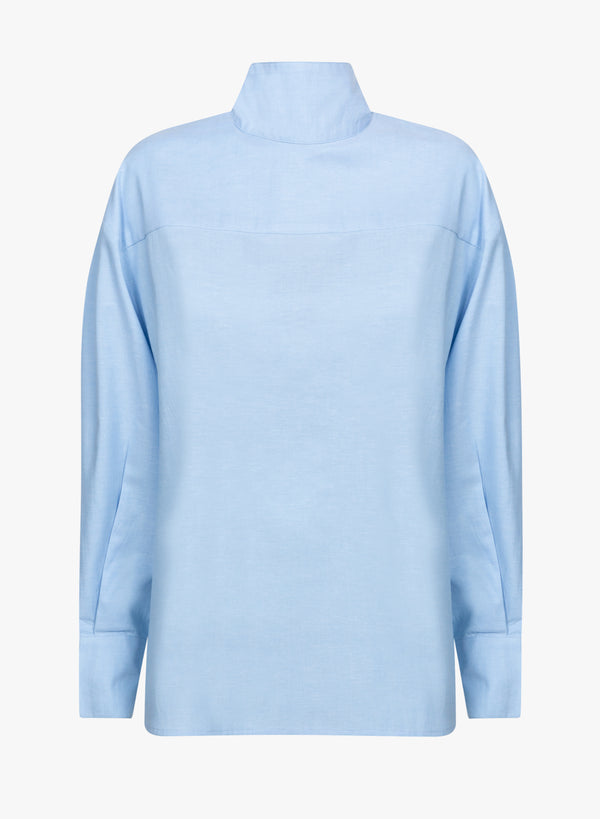 Chemise Oxford Oversize Mia | Bleu Clair