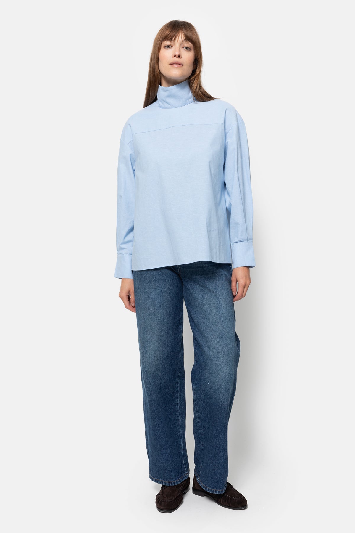 Chemise Oxford Oversize Mia | Bleu Clair