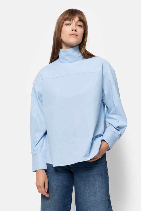 Chemise Oxford Oversize Mia | Bleu Clair