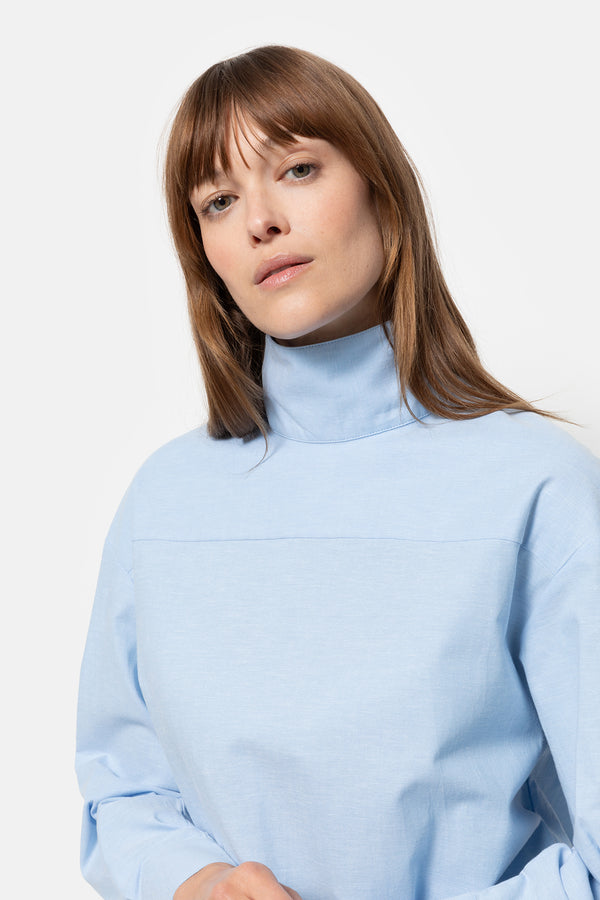 Chemise Oxford Oversize Mia | Bleu Clair