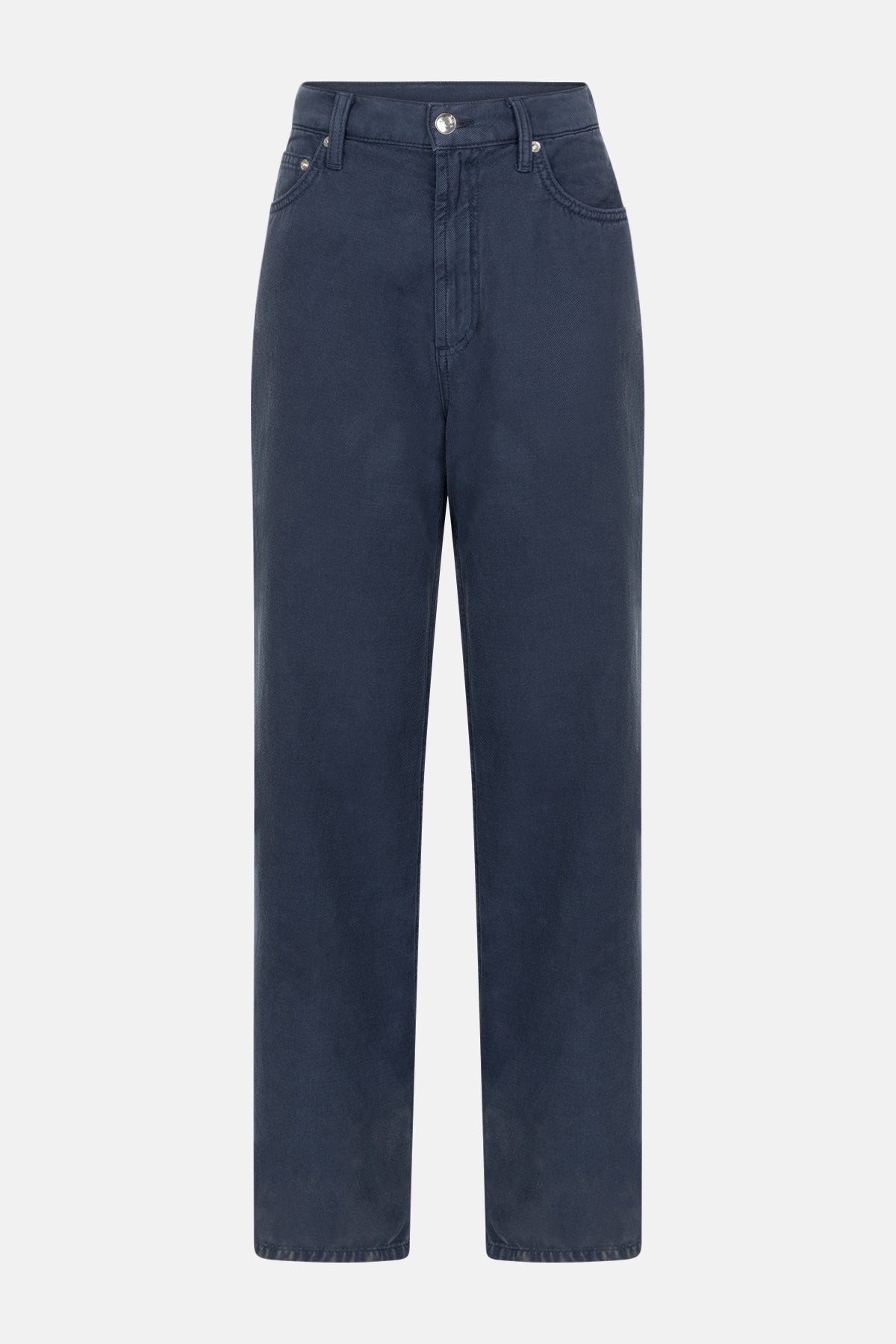 Pantalon droit Mimi | Tencel Bleu Foncé