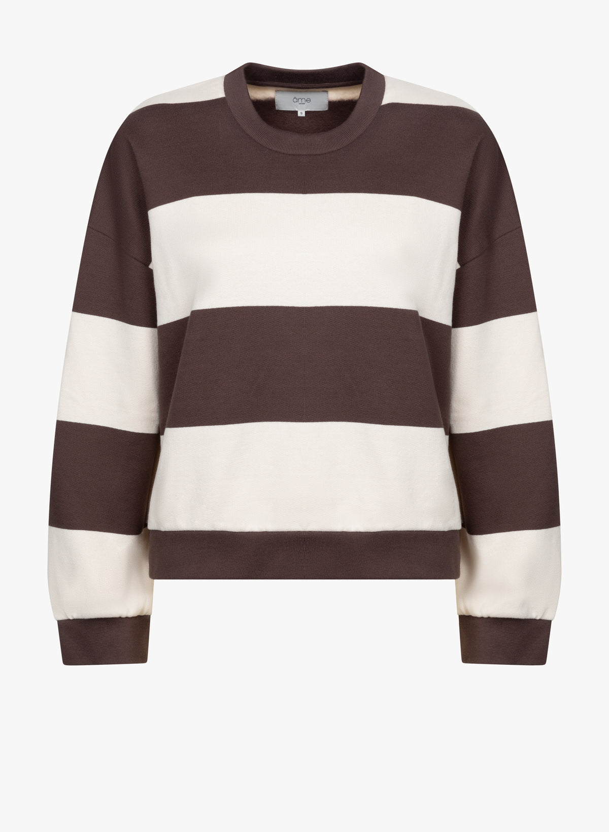 Mison Sweatshirt | Rayures Marron et Beige