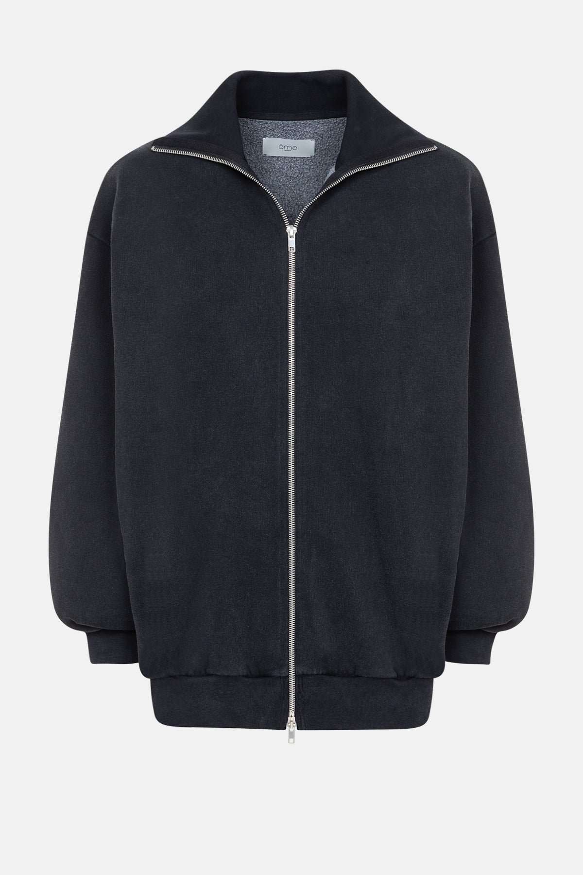 Monaco Cardigan with Zip | Vintage Black – Âme antwerp