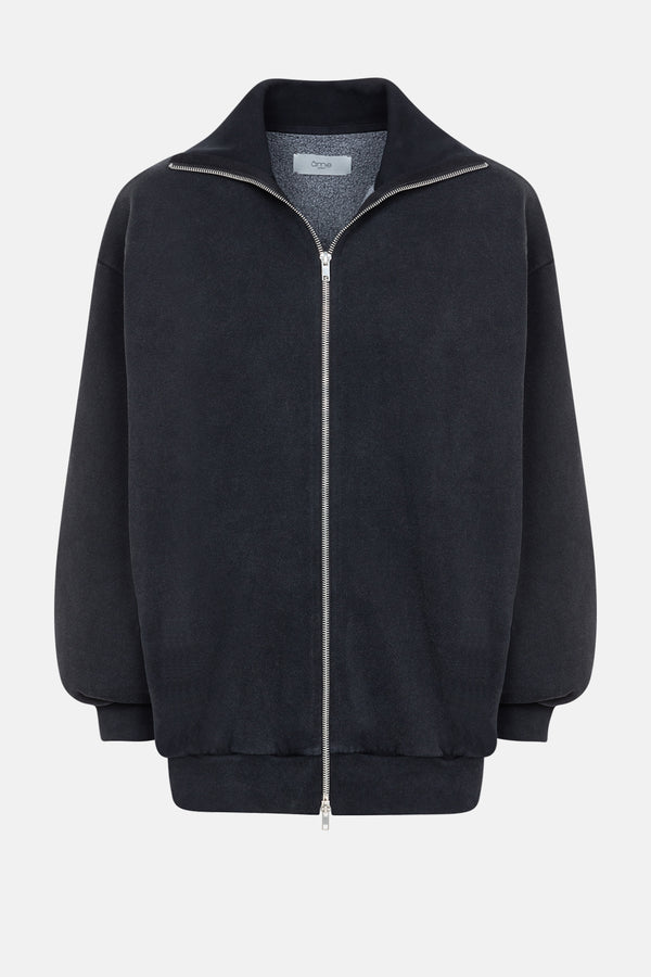 Monaco Gilet Zippé | Noir Vintage