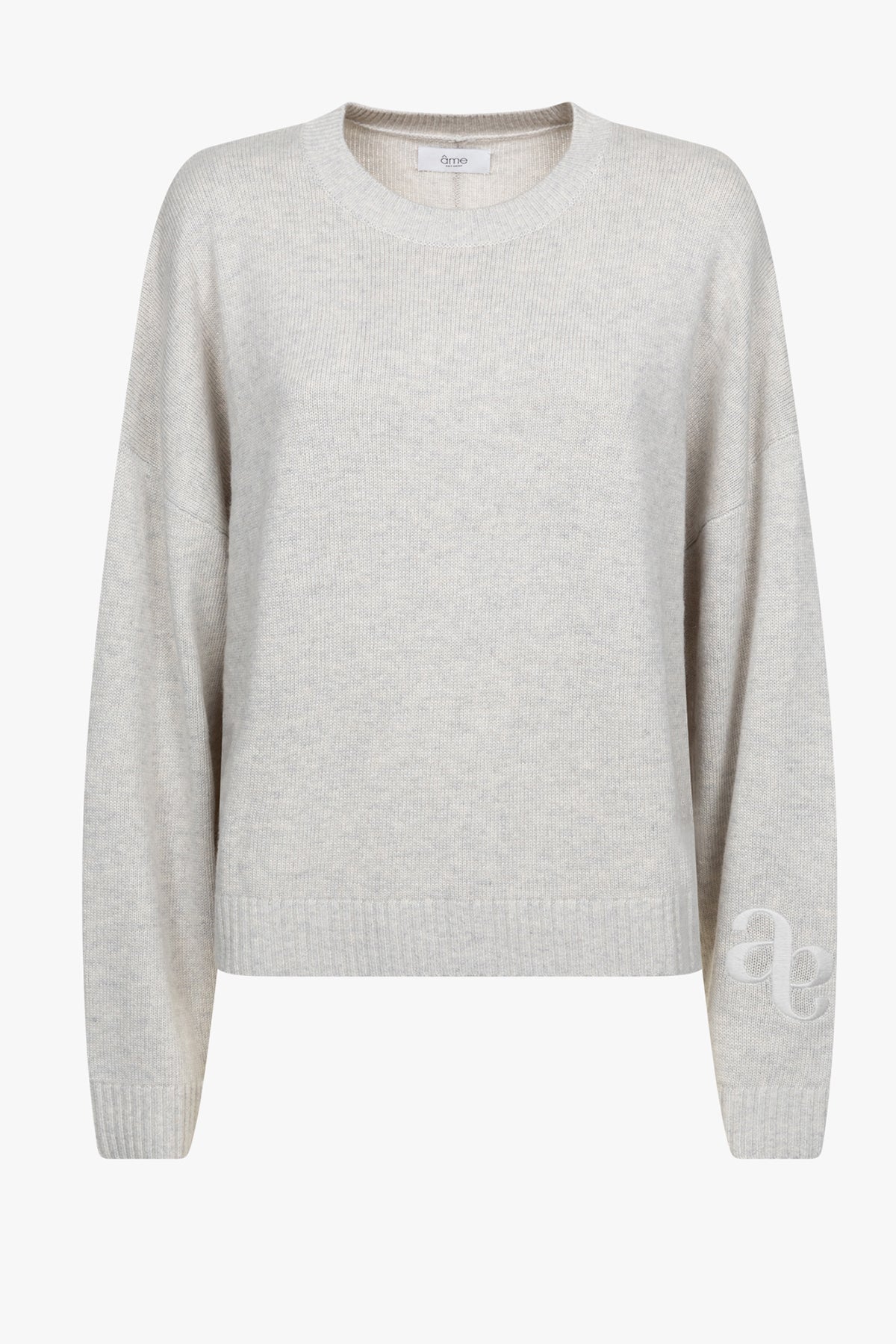 Murielle Knitted Sweater | Light Grey