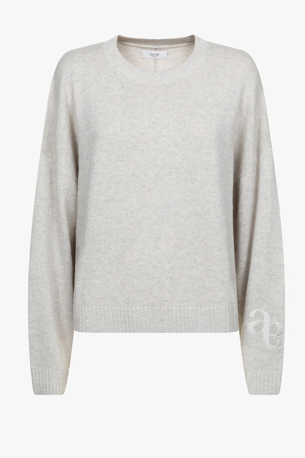 Murielle Knitted Sweater | Light Grey