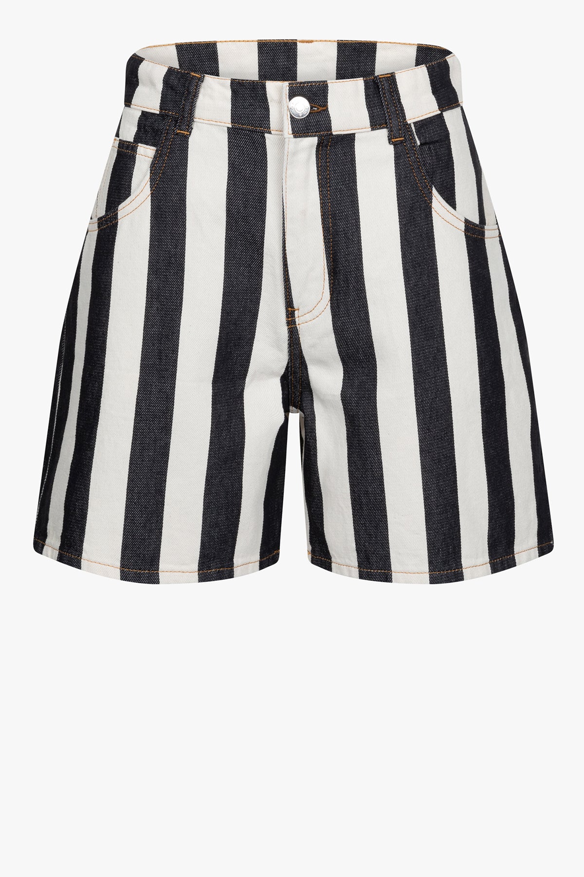 Nanny Striped Shorts | White & Blue