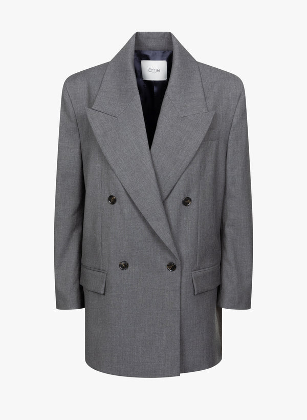 Natan Wooly Blazer | Charcoal