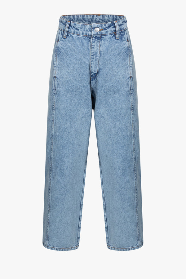 Nils Balloon Denim Pants | Light Blue